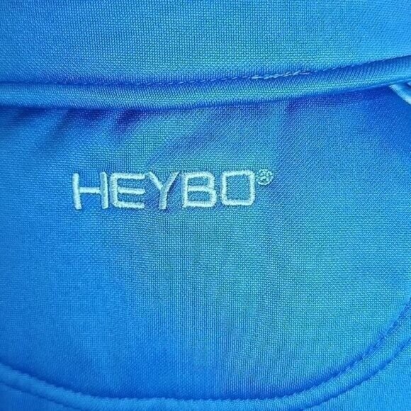 Heybo 1/4 zip Sweatshirt Outdoor Blue & Camo Fishing Men's Small - Picture 3 of 6
